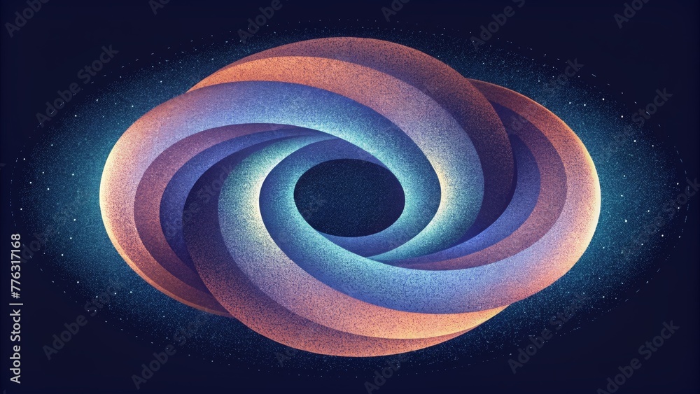 Aufkleber An endless loop of spiraling circles tricking the eye with its motion.