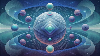 Layers upon layers of fading patterns mirroring the multiverse theory in quantum physics.