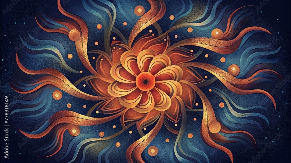 Aufkleber The tribal tapestry appears to be in constant motion with abstract patterns and designs swirling and dancing together in perfect harmony.