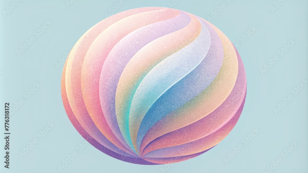 Poster A gradient of soft pastel pinstripes overlaying one another to create a dreamy and whimsical effect.