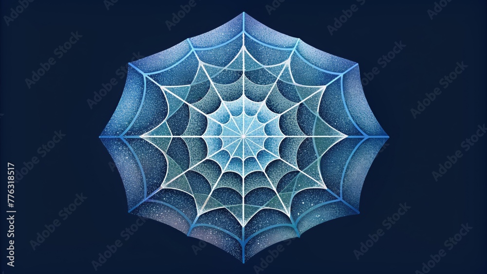 Poster A web of sharp edges weaves through a transparent terrain creating a delicate yet strong mosaic.