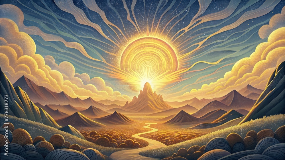 Leinwandbilder a dynamic explosion of lines and marks each one exuding energy and movement coming together to creat