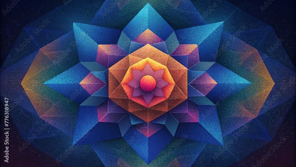 Poster Like a digital mosaic each pixel holds its own unique color and placement coming together to form stunning abstract images in Pixel Play.