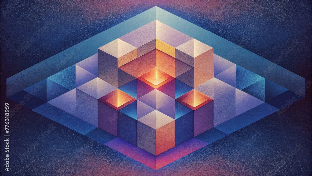 Aufkleber the precision of the pixel arrangement creates a sense of order and control reflected in the abstrac