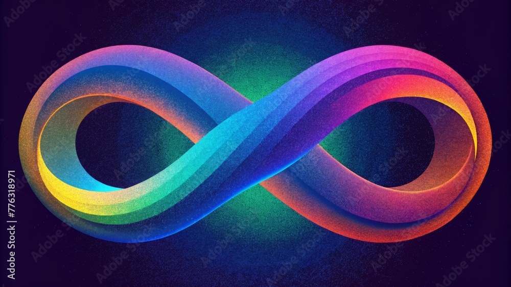 Poster A fusion of bold and vivid colors intersecting and bending to form an otherworldly depiction of the complex nature of waveforms.
