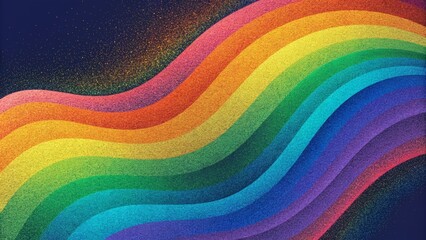 A rainbow of pixels dance across the canvas merging and separating to form constantly changing abstract shapes in Pixel Play.