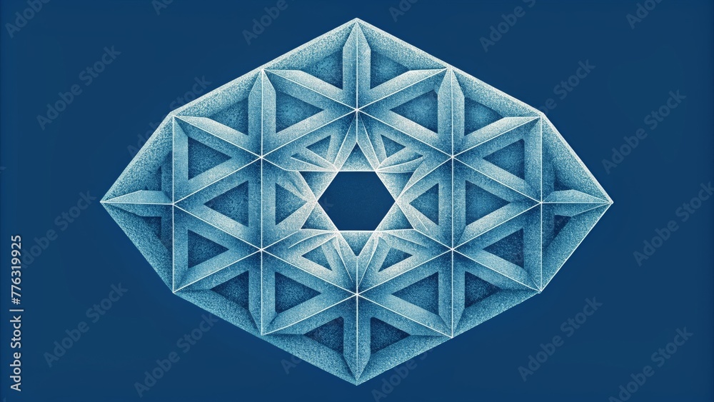 Poster A series of delicate diamonds form an intricate lattice reminiscent of delicate lace fabric.