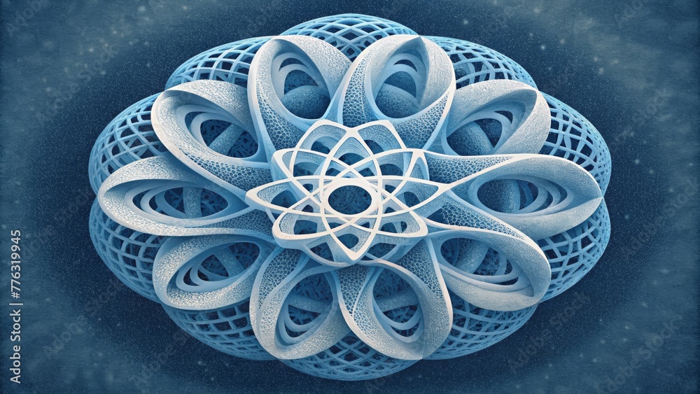 Poster A delicate latticelike structure twists and turns resembling the intricate patterns of lacework.