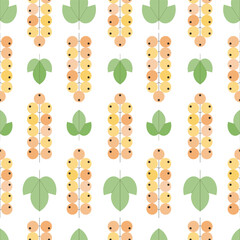 Summer seamless pattern with currant berries. - 776319950