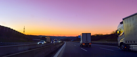 A3 zwischen Würzburg/Kist und Wertheim Richtung Frankfurt