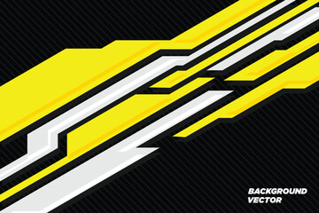 vector EPS sports banner background design. Abstract sports racing concept - obrazy, fototapety, plakaty
