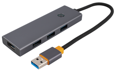 USB hub, USB hub, on white background in insulation