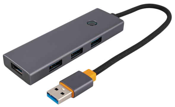 USB hub, USB hub, on white background in insulation