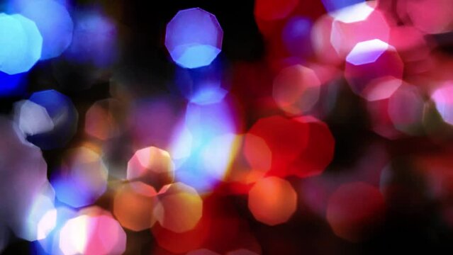 colorful bokeh light reflection abstract background
