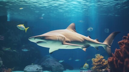 shark in the aquarium