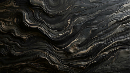 An abstract representation of undulating waves with a monochrome palette, evoking a sense of calm and flow