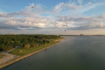 view of the river in the city