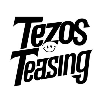 crypto typography design tezos teasing