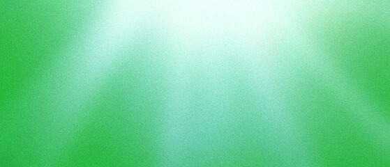 Sun rays. Grainy abstract ultrawide pixel green emerald turquoise lime gradient exclusive background. Perfect for design, banners, wallpapers, templates, art, creative projects, desktop. Vintage style