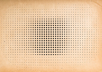 Aged paper with halftone dot pattern. Vintage background - obrazy, fototapety, plakaty
