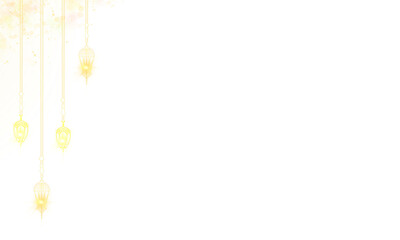 Golden Arabic hanging lantern Ramadan karem Islamic Decoration celebrate