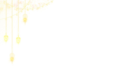 Golden Arabic hanging lantern Ramadan karem Islamic Decoration celebrate