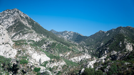 rocky and green mountains