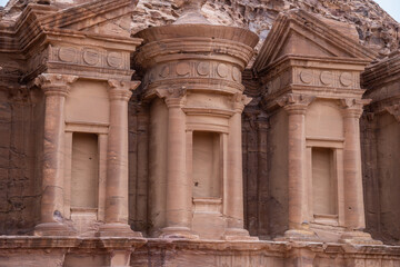 Fototapeta premium The ruins of the ancient Nabatean city of Petra, Jordan, Middle East