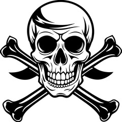 skull silhouette vector illustration svg file
