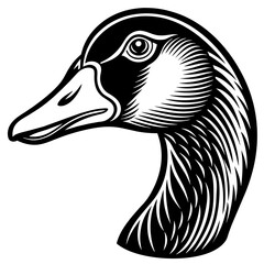 duck head silhouette vector illustration svg file
