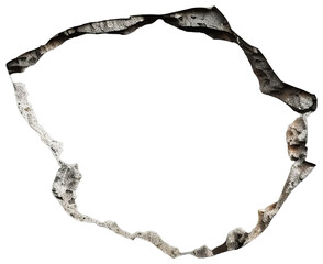 Concrete Wall With Hole. Transparent Background PNG