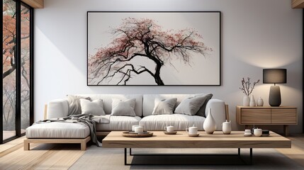 living roomIKEA inspired interior UHD Wallpaper