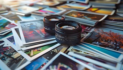 Camera lenses and printed photographs