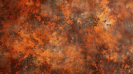 Burnt orange grunge plaster background. Generative AI