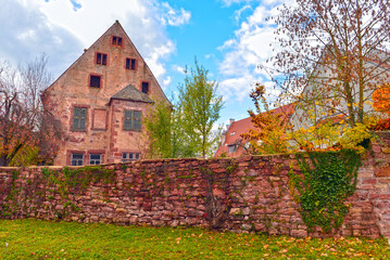 Altstadt von Amorbach im Odenwald (Unterfranken, Bayern)