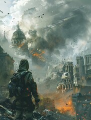 Terrorism events with disagreements, 2D concept art