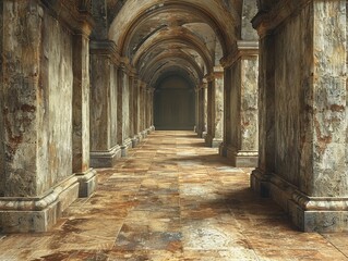The echo of footsteps in an empty hallway