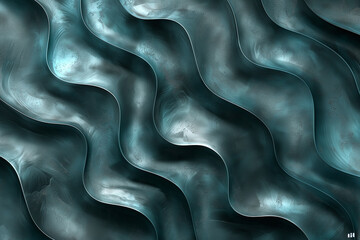 Abstract background Wavy Texture in Shades of Blue and Gray Close-Up View.
