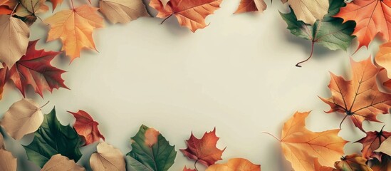 A close up of a group of leaves arranged in a circle