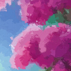 Oil painting and various flowers, lotus leaves, lotus streams
The scenery of chrysanthemums and the beauty of the forest