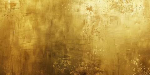 A brushed gold and beige metallic background, the texture is warm and inviting yet reveals subtle signs of wear and tarnish created with Generative AI Technology - obrazy, fototapety, plakaty