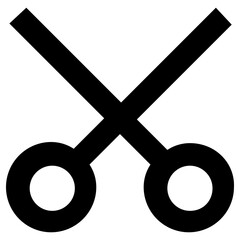 scissors icon, simple vector design