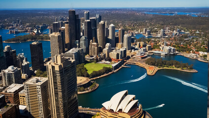 City view of Sydney Australia modern