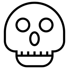 skull icon, simple vector design