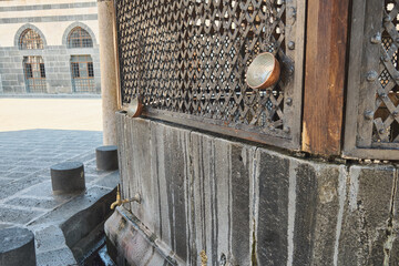 Fountain in mosque courtyard using for ablution