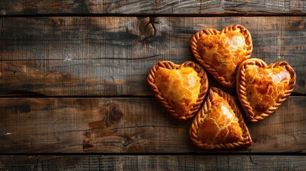 Greeting Card and Banner Design for Social Media or Educational Purpose of National Empanada Pie Day Background