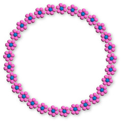 3D Flower Illustrations and Flower Frames