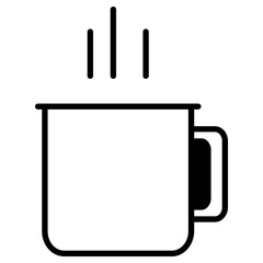 mug icon, simple vector design