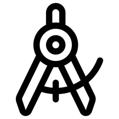 compass icon, simple vector design
