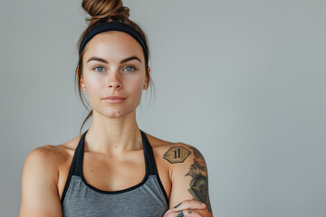 Photo of a Beautiful Female Fitness Instructor, Generative AI